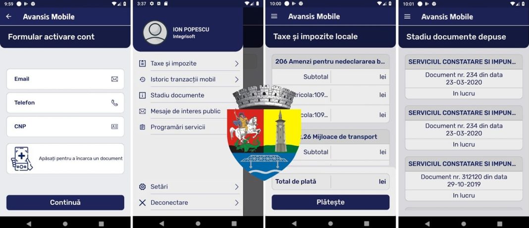 Primăria Municipiului Giurgiu pune la dispoziția contribuabililor aplicația Avansis Mobile pentru plata online a taxelor si impozitelor.