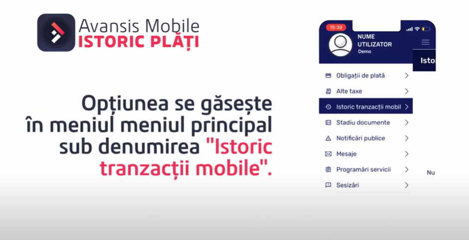 Avansis Mobile Istoric Plati